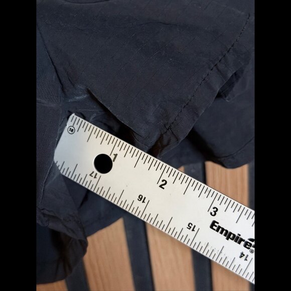 Free People Shorts Medium Black Movement Embroidered Logo Ruffled Waist Lined - Picture 5 of 8